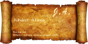 Juhász Alexa névjegykártya